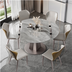 Italian Grey Sintered Stone Dining Table BS-JJ-331