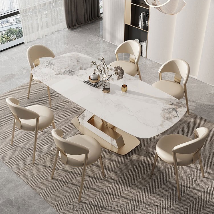 New Design Ice Jade Sintered Stone Dining Table BS-JJ-181