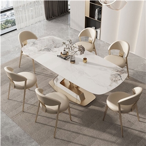 New Design Ice Jade Sintered Stone Dining Table BS-JJ-181