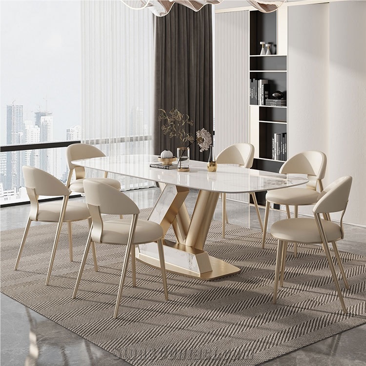 New Design Ice Jade Sintered Stone Dining Table BS-JJ-181