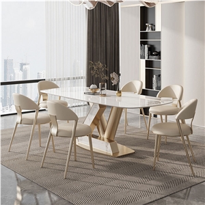 New Design Ice Jade Sintered Stone Dining Table BS-JJ-181