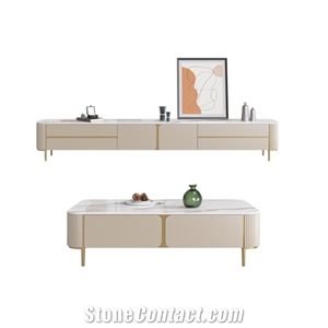 Polished Fish Maw White Sintered Stone Furniture BS-JJ-8862