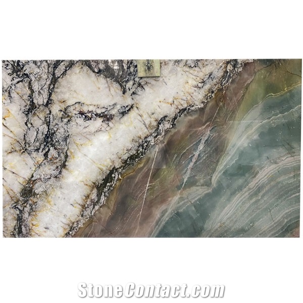 Brazil Polished Crystal Volupia Maestro Quartzite Slabs