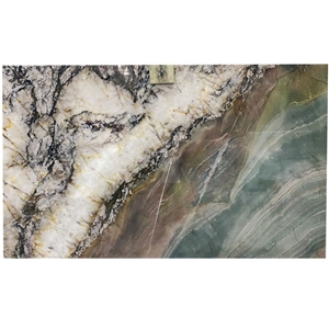 Brazil Polished Crystal Volupia Maestro Quartzite Slabs