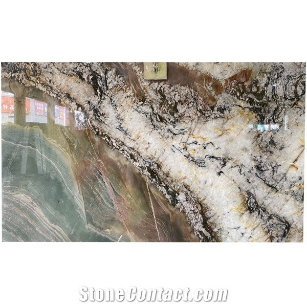 Brazil Polished Crystal Volupia Maestro Quartzite Slabs