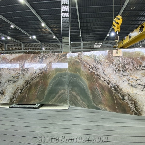 Brazil Polished Crystal Volupia Maestro Quartzite Slabs