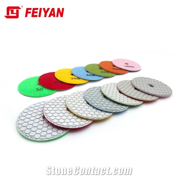 Flexible Resin Diamond Dry Polishing Pad Angle Grinder