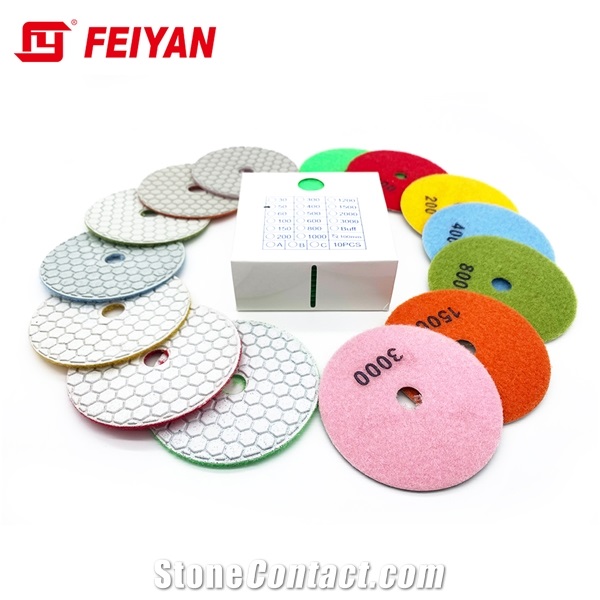 Flexible Resin Diamond Dry Polishing Pad Angle Grinder