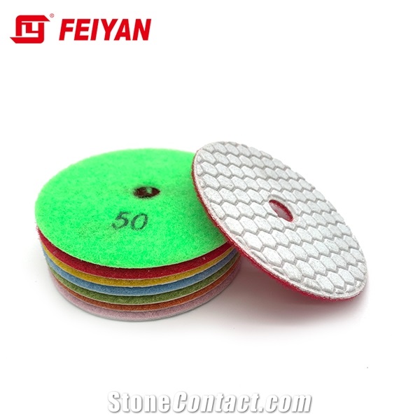 Flexible Resin Diamond Dry Polishing Pad Angle Grinder