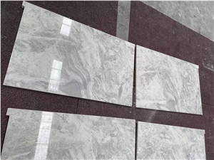 Albert White Marble Ceramic Laminated Tile Abbott White
