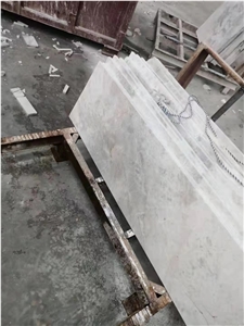 Albert White Marble Ceramic Laminated Tile Abbott White