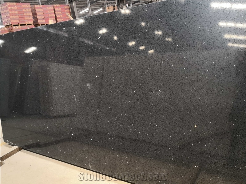 Black Galaxy Quartz Slabs