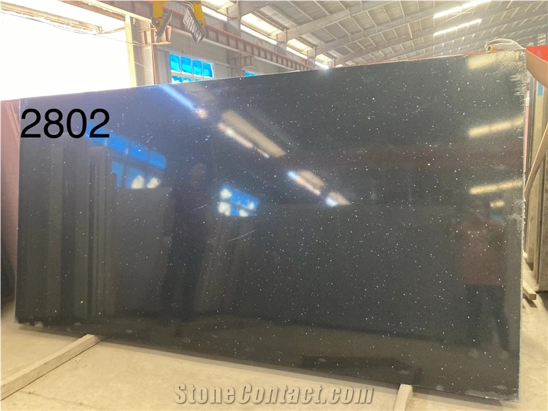 Black Galaxy Quartz Slabs