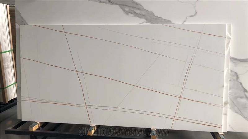 Calacatta White Sintered Stone Slabs 3200X1600x12mm