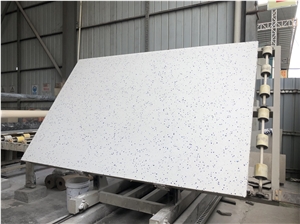 Diamond Blue Terrazzo White Terrazzo With Blue& White Chips