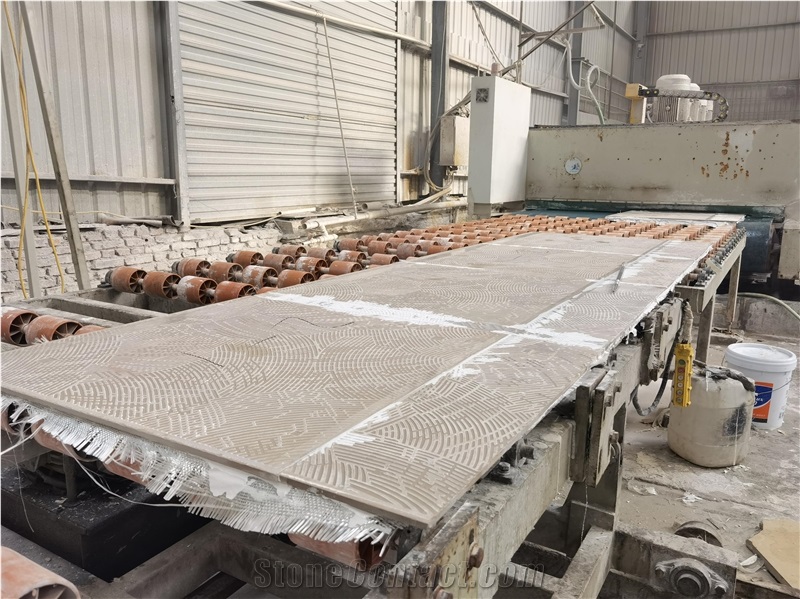 Waterjet Pattern Marble With Ceramic Backer Composite Marble