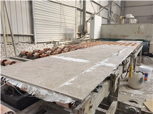Waterjet Pattern Marble With Ceramic Backer Composite Marble
