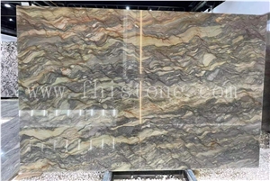 Fusion Quartzite Slab Exotic Multicolor Quartzite
