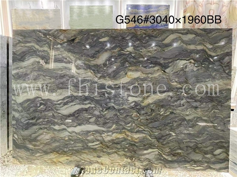 Fusion Quartzite Slab Exotic Multicolor Quartzite