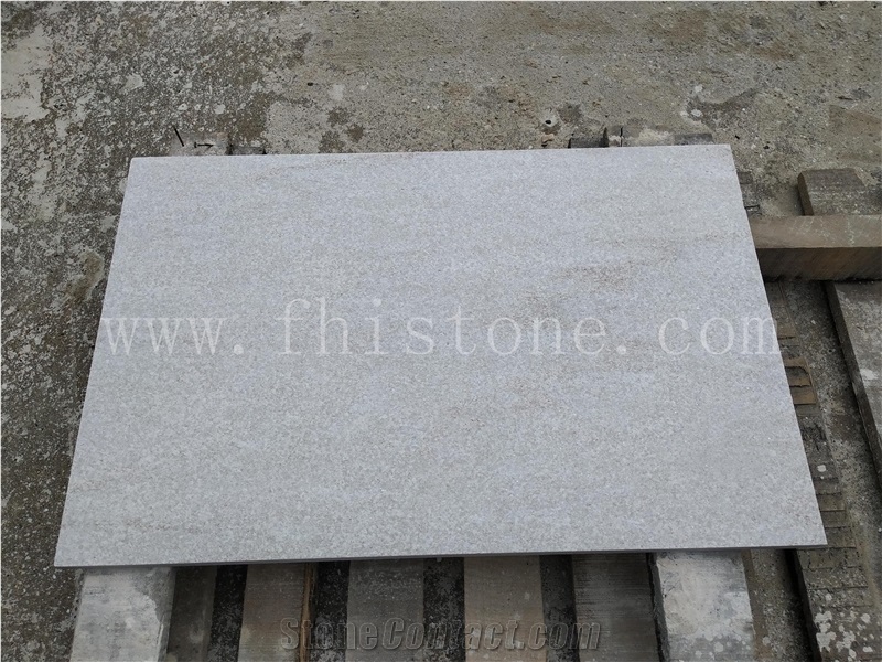 Golden White Quartzite Flamed Paver White Stone Paver Tile