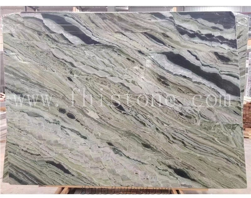 Jade Clouds Marble Jade Green Raggio Verde Emerald Jade