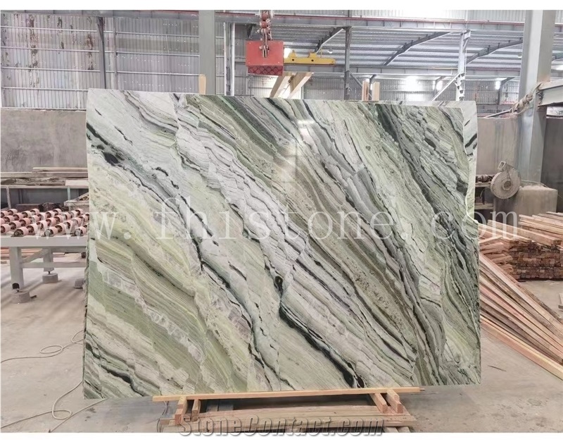 Jade Clouds Marble Jade Green Raggio Verde Emerald Jade