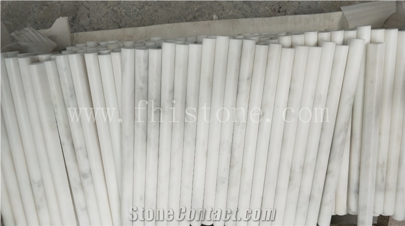 Sino White Marble Pencil 3/4"X12" Moulding Marble Line