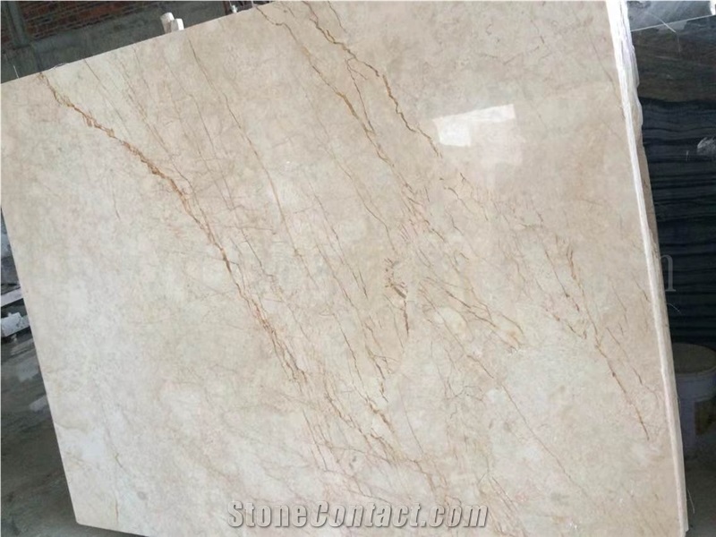 Turkey King Menes Gold Marble Slab Crema Eva Marble Tile