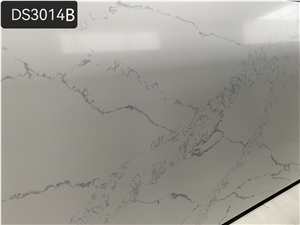 Kitchen Counter Top Calacatta Quartz Slabs Tiles Quality
