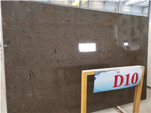 Mocha Brown Artificial Marble Slabs Good Price Tiles