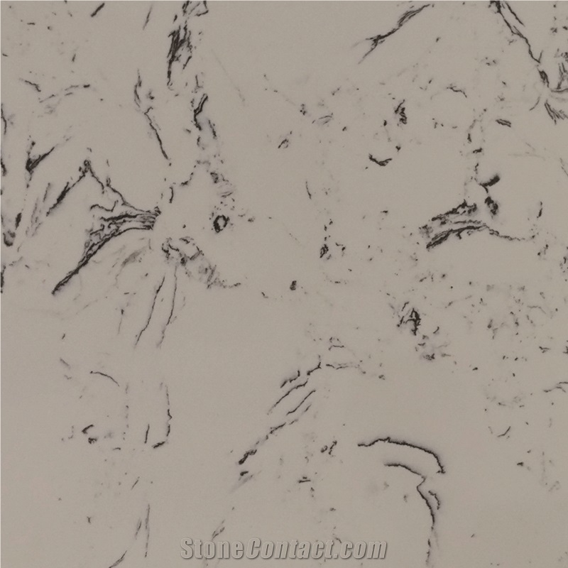 Polished Surface Manufactured Stone Artificial Marble Slab