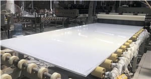Snow White Pure White Artificial Marble Slabs Price China