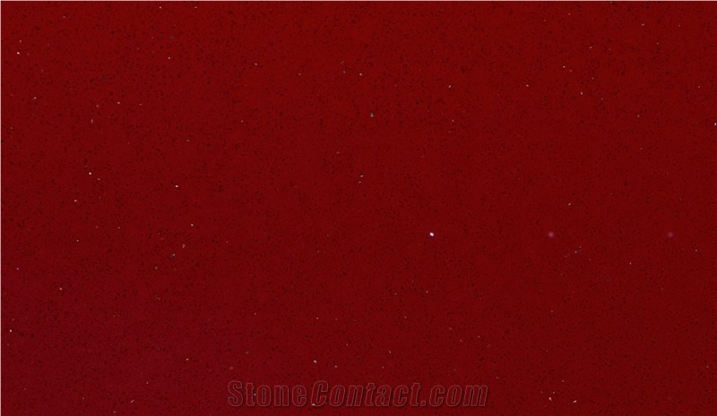 CSC11006 - Ruby Crystal Red Quartz Slabs,Engineered Stone