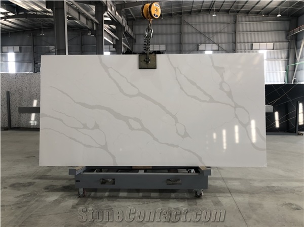 CSH82003 - Calacatta Classic Quartz Slabs,Engineered Stone