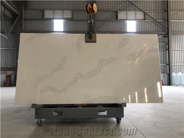 CSH82012 - Calacatta Nuvola Quartz Stone Slabs