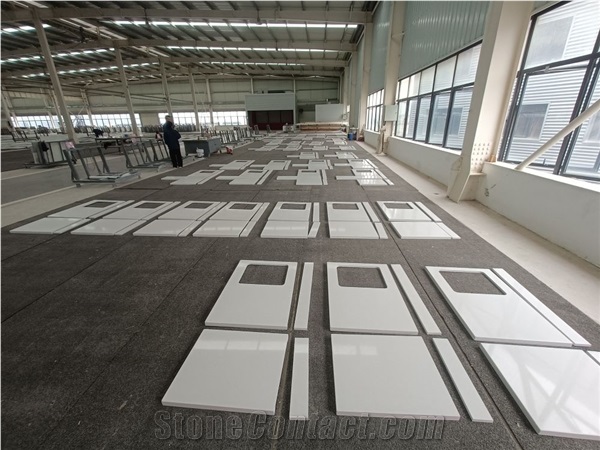 Artificial Engineered Quartz Stone Kitchen Counter Tops