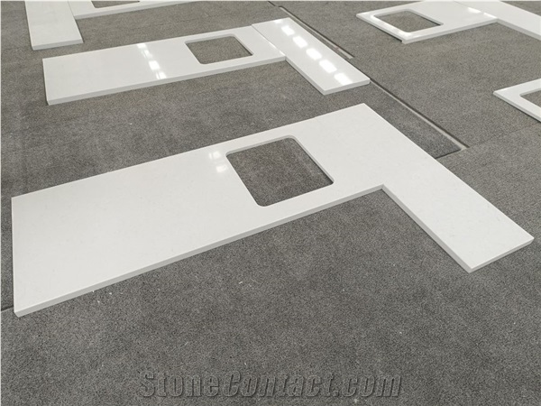 Artificial Engineered Quartz Stone Kitchen Counter Tops