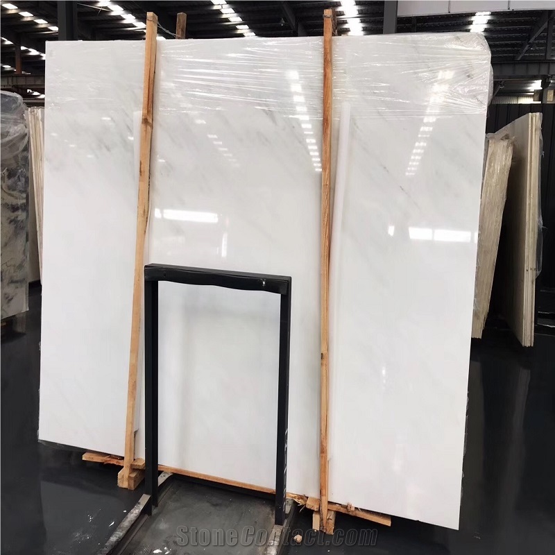 China White Marble High Quality Polished Slab Floor Tile