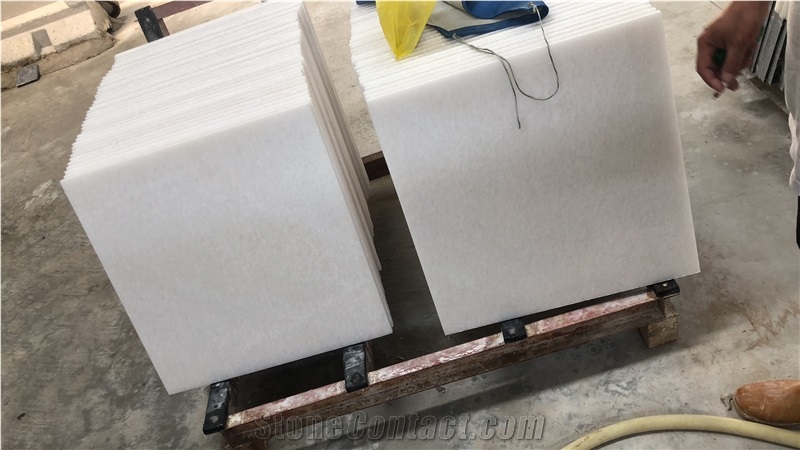 Crystal White Marble High Quality Polished Slab Tile