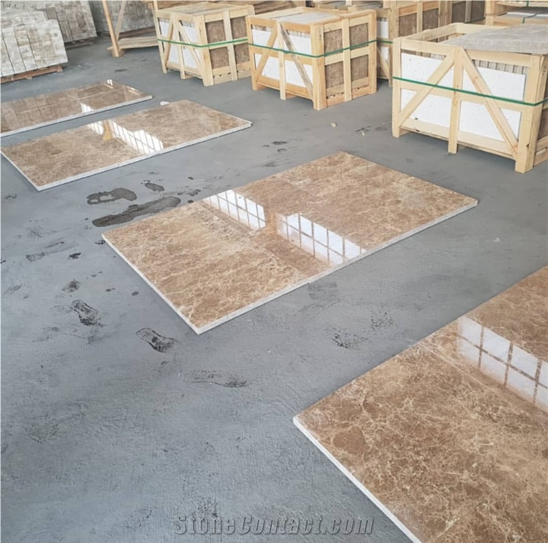 Light Emperador Brown Marble Polished Slab Tile