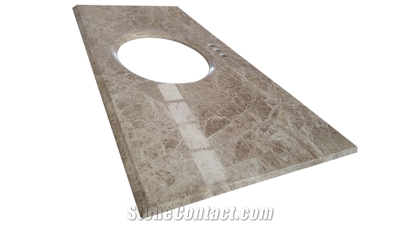 Light Emperador Brown Marble Polished Slab Tile
