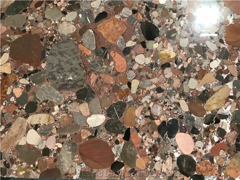 Yuhua Stone Multicolor Marble Polished Slab Floor Tile