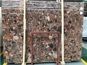 Yuhua Stone Multicolor Marble Polished Slab Floor Tile