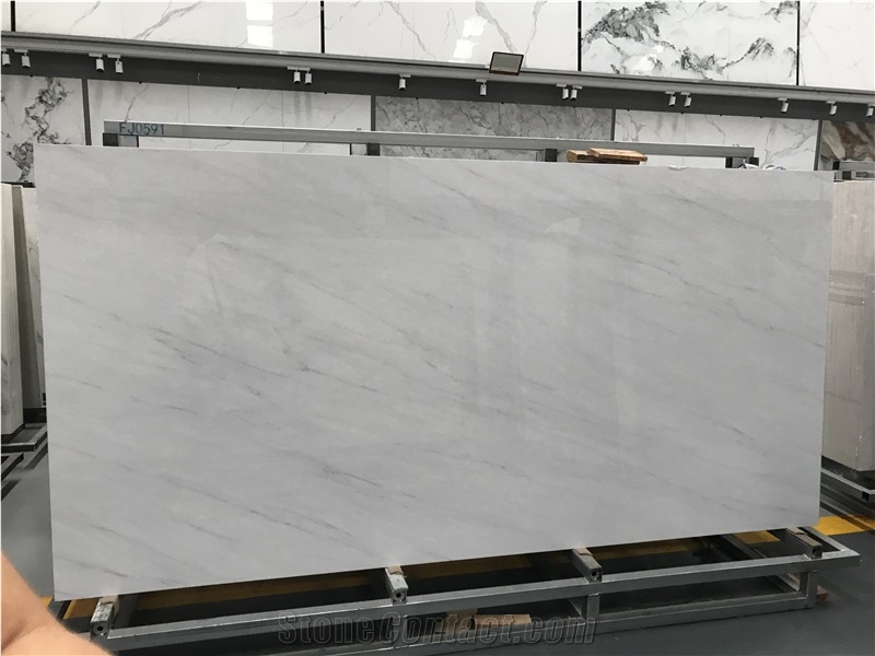 Calacatta White Sintered Stone Polish Big Slab 6Mm
