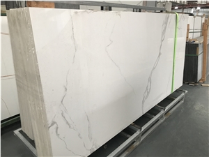 Calacatta White Sintered Stone Polish Big Slab 6Mm
