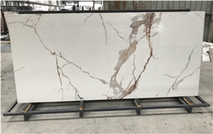Calacatta White Sintered Stone Polish Big Slab 6Mm
