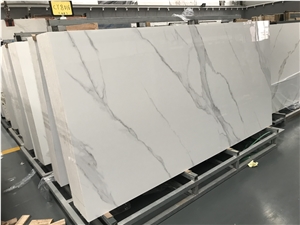 Calacatta White Sintered Stone Polish Big Slab 6Mm