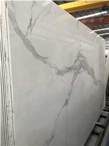 China Calacatta Sintered Stone Gold Line