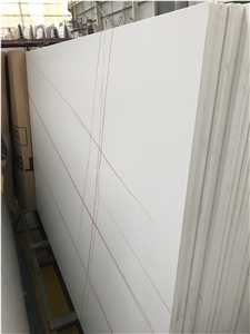 China Calacatta Sintered Stone Gold Line