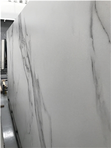 China Cheap Sintered Stone Calacatta White  Good Quality